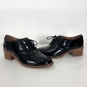 💔SOLD💔Louise et Cie Black Patent Oxfords, Size 6.5